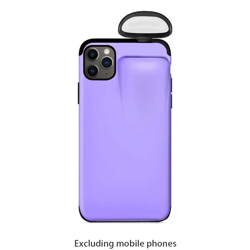 IviLongTail чехол для iPhone11 Pro 6 7 8 XR XS MAX Беспроводная гарнитура Набор защитная крышка и чехол для телефона 2 в 1 защитный чехол