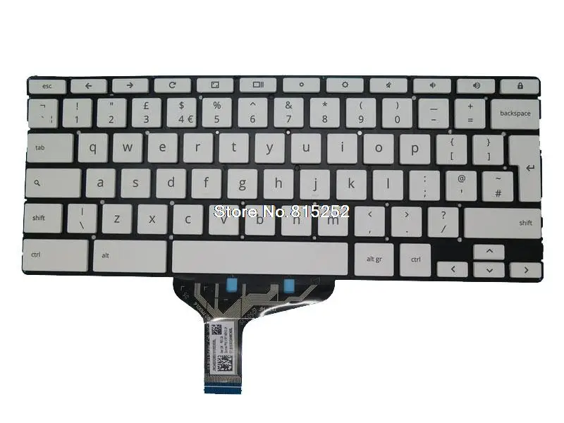 

Клавиатура для ноутбука HP V181146IK2, белая, без рамки, Великобритания, Великобритания, с подсветкой