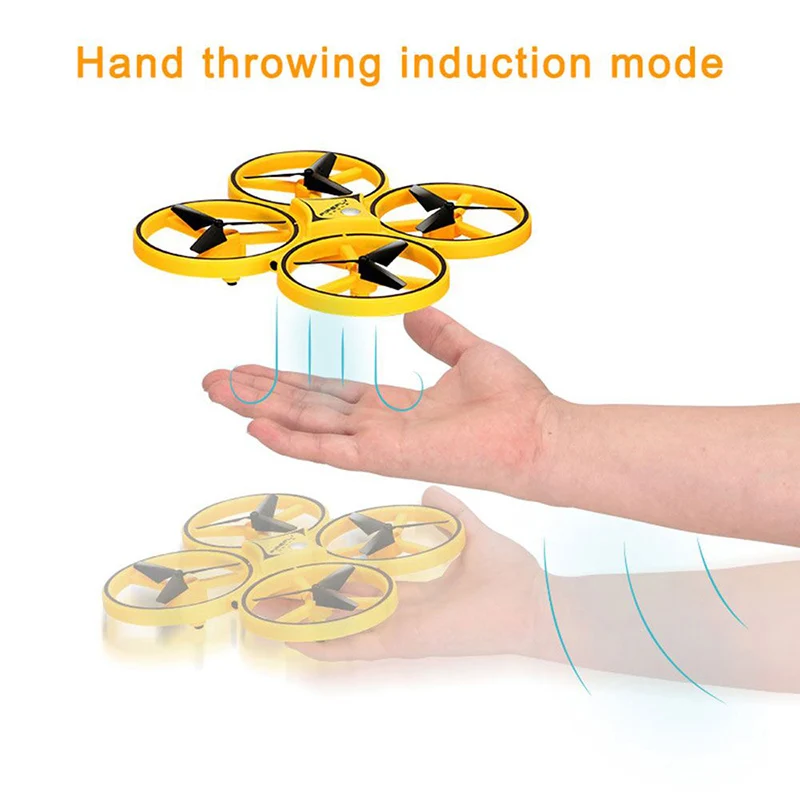 mini UFO drone Gesture Aircraft Induction Drones Smart Watch Remote Sensing Rc Helicopter Super resistance rc Quadcopter rc toy