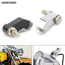 Motocicleta farol bloco de montagem suporte extensão cnc alumínio para harley dyna softail breakout fxdl bobber chopper cruiser