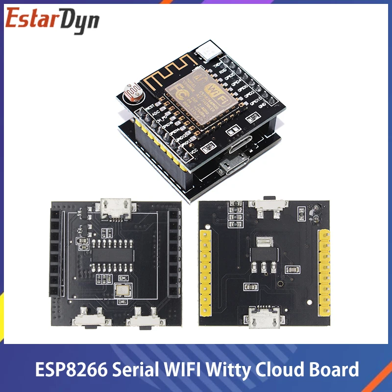 

JZY ESP8266 Serial WIFI Witty Cloud Development Board ESP-12F Module MINI Nodemcu