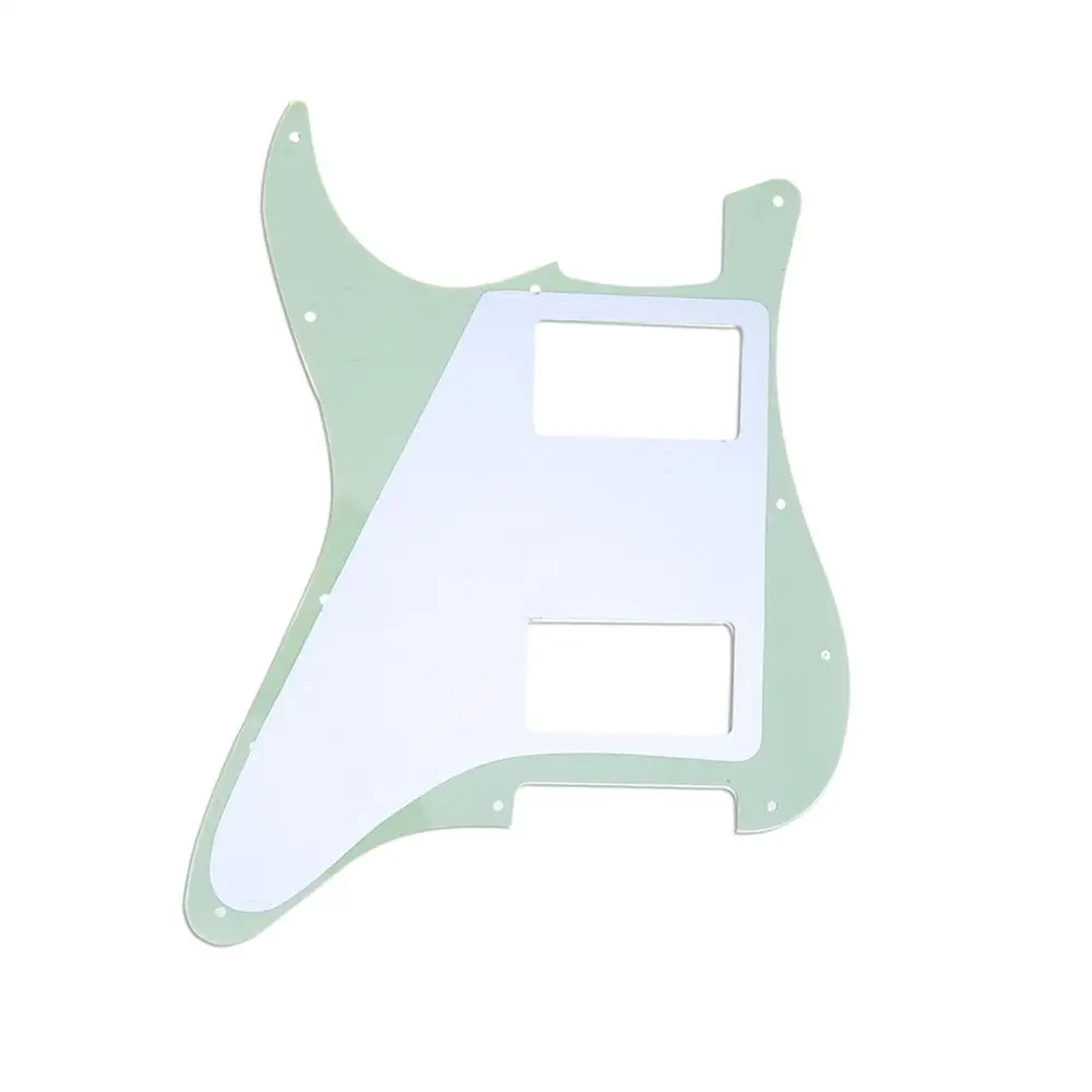 Musiclily Pro 11 Hole гитара Strat Pickguard HH для американского/мексиканского Fender стандартный стиль Stratocaster, 3Ply Зеленая мята
