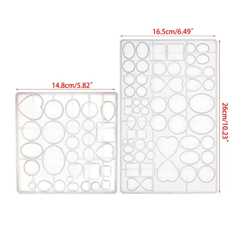 Драгоценный камень ювелирные изделия силиконовые формы овальная слезинка квадратное сердце круглой формы, для полимера