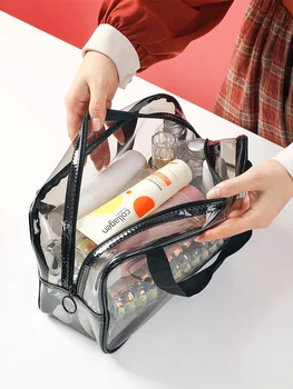 

Portable Makeup Bag Women 's Portable Large-capacity Wash Bag Travel Portable Ins Wind Cosmetics Lipstick Storage Bag Bathroom