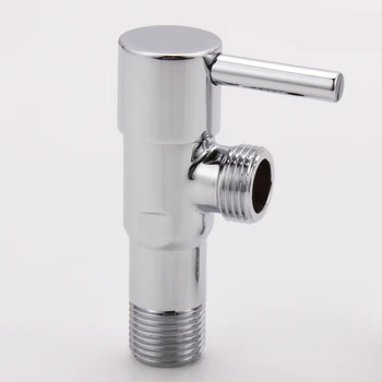 

1/2" Connection Chrome Stop Flow Control Valve Water Pressure Reducing Controller Douche Bidet On / Off Stopcock Shower Spray