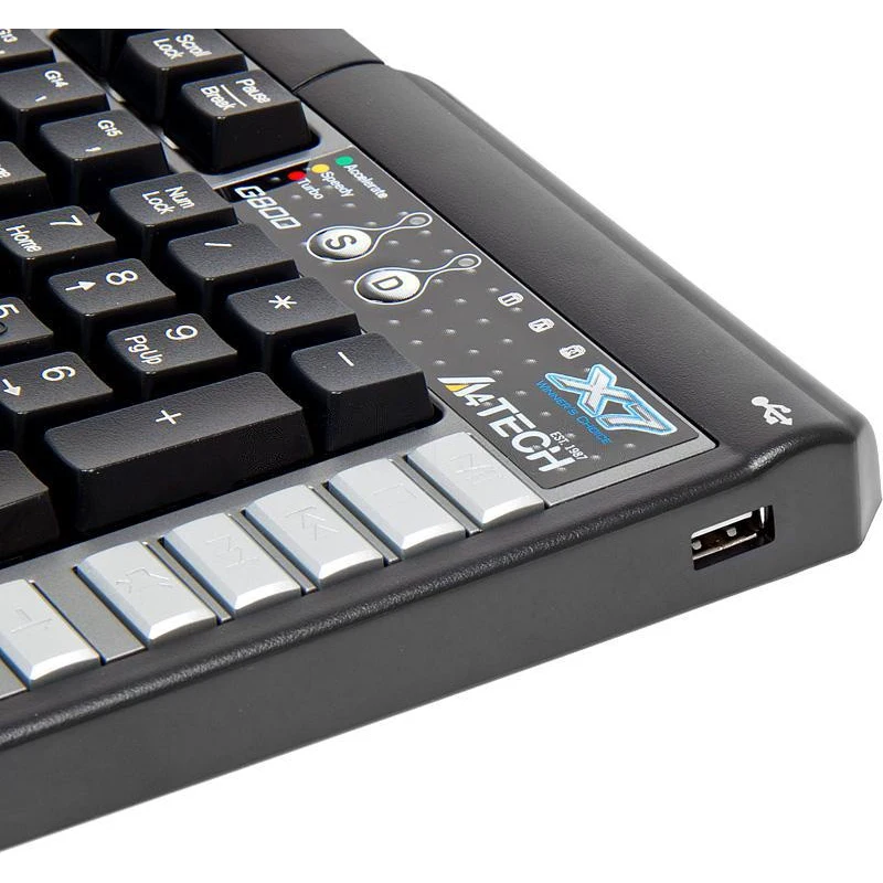 Клавиатура A4 X7-G800MU черный/серый PS/2 Multimedia for gamer