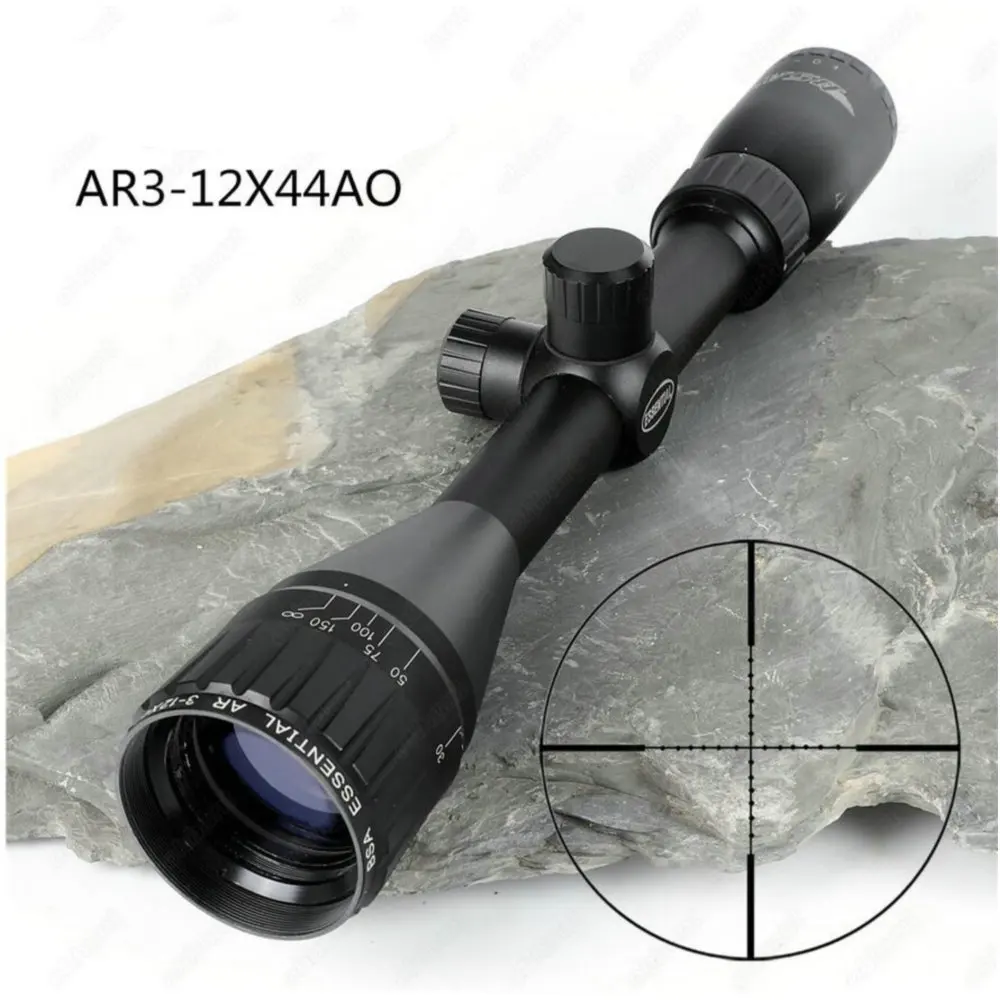 

BSA Essential AR 3-12x44 AO Hunting Optics Riflescopes Mil Dot Reticle Shooting Air Gun Rifle Scopes Sight with Metal Lens Cover