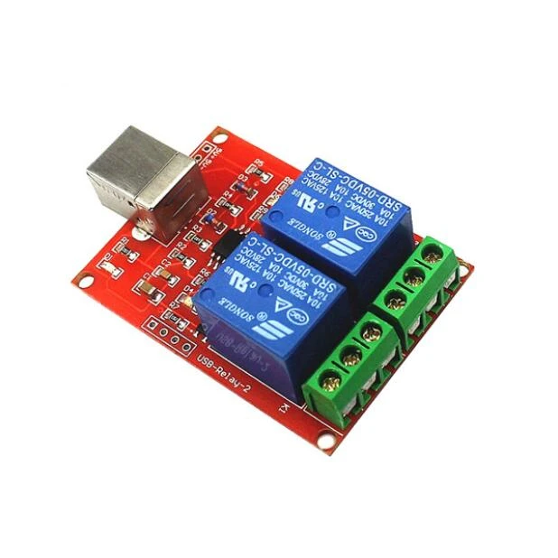 

Drive-free / USB control switch / 2 way 5V relay module / PC intelligent control / computer control switch