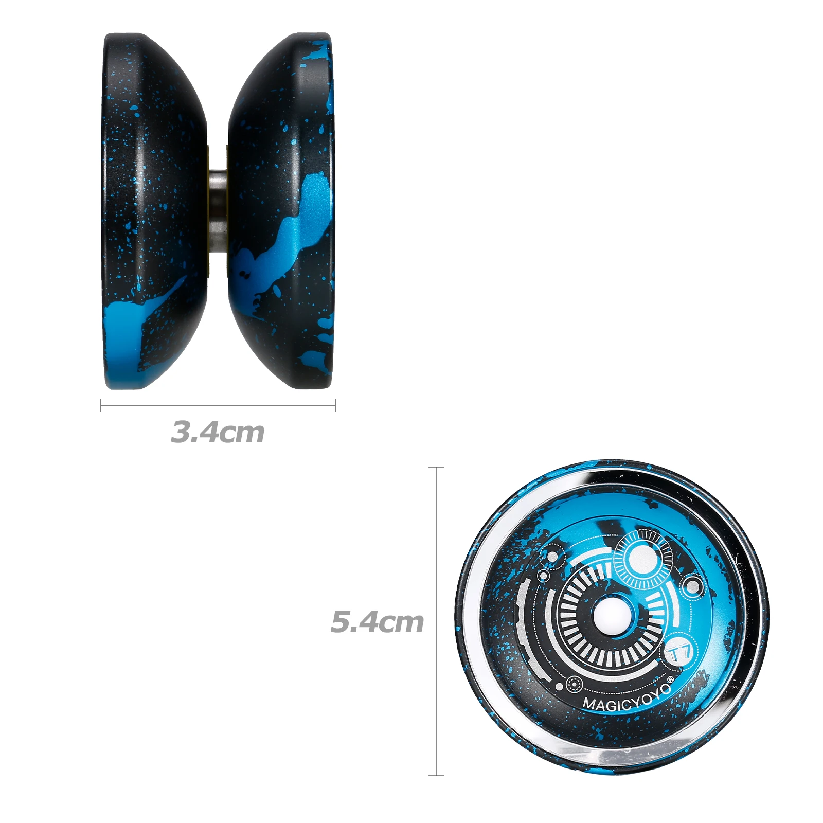 Yoyo Ball MagicYoyo T7/D3 Professional Responsive Yoyos Toys for Kids Beginner Yoyo with Narrow Bearing Steel Axle Aluminum Alloy/ABS Body