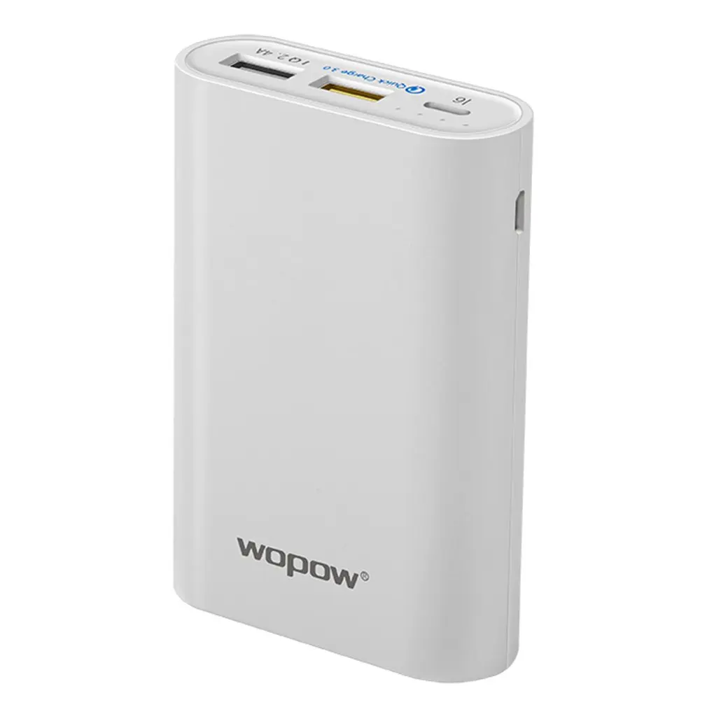 Обновленная 10000+ мАч Быстрая зарядка мобильный PowerP10 PLUS Q Двойной USB выход портативный внешний аккумулятор с светодиодный светильник индикатор