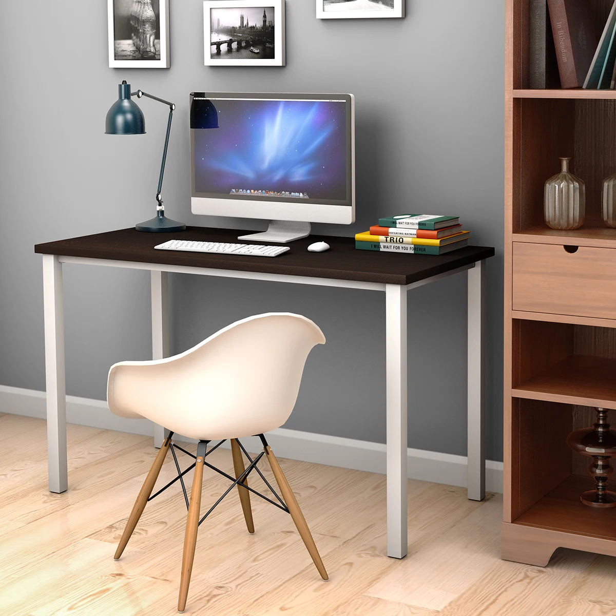 Costway Home Office Desk Computer PC Writing Table Workstation Furniture Wooden Modern Costway Home Office Desk Computer PC Writing Table Workstation Furniture Wooden Modern