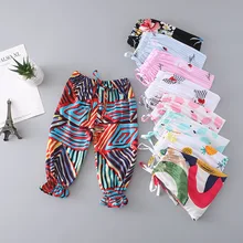 Детская одежда; летний искусственный хлопковый фонарь для девочек; брюки для малышей; противомоскитные штаны; тонкие детские брюки; Лидер продаж