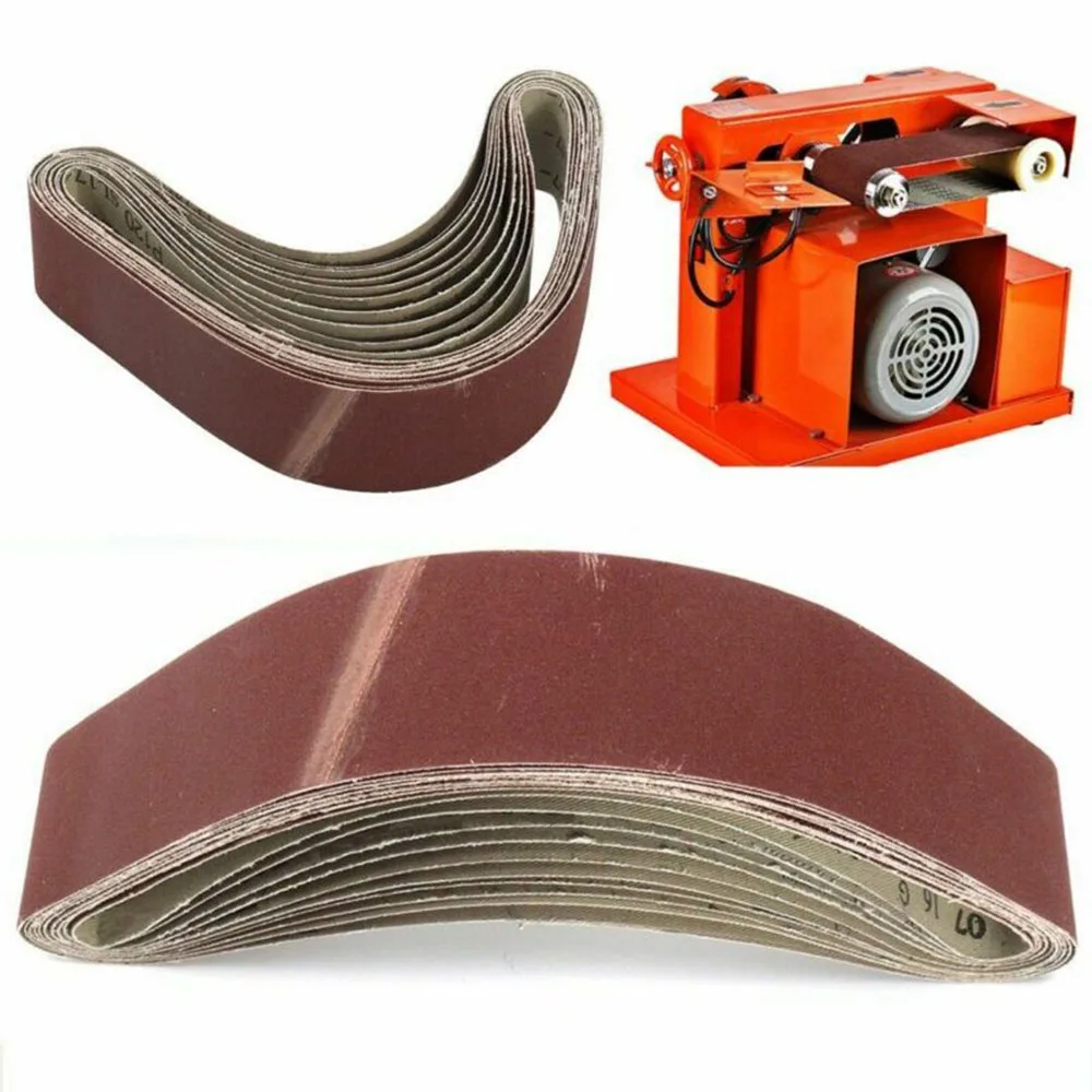 10 * ponçage bande Abrasive 50x686mm pour métal bois ponceuse 40-1000 grain ponçage ceintures accessoires de polissage ► Photo 2/6
