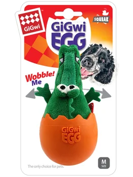 

GIGWI toy for dogs Crocodile GiGwi Egg tumbler with squeaker 14 cm