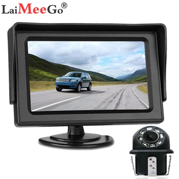 

4.3 Inches Car Monitor For Rear View Camera TFT LCD Display Reverse Camera Monitor HD Digital Color Video Input Screen NTSC PAL
