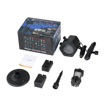 

ICOCO Waterproof LED Landscape Projector Light Lawn Lamp with 12 Slides for Easter Christmas Festival Outdoor Garden Home Decor