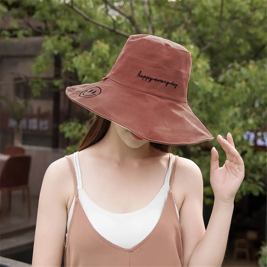 cotton folding sun hat
