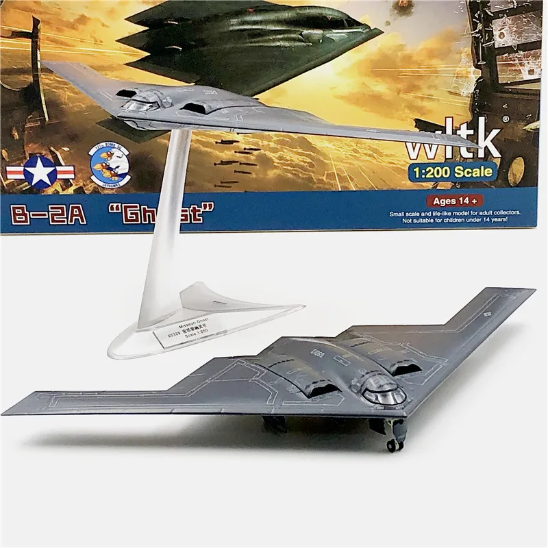 WLTK USAF B-2A America Spirit Stealth Bomber 1/200 Diecast Model Exquisite Ver 
