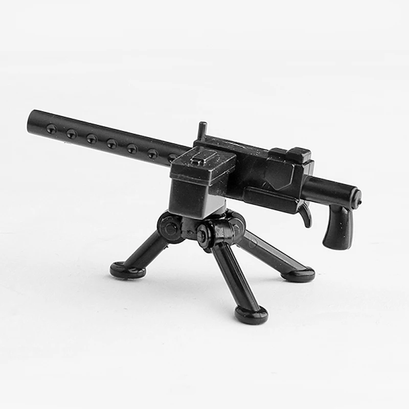 

New 5 Pcs Weapon Pack MOC Guns Military Team Building Blocks City Police Soldiers WW2 Military Army Builder Series X347