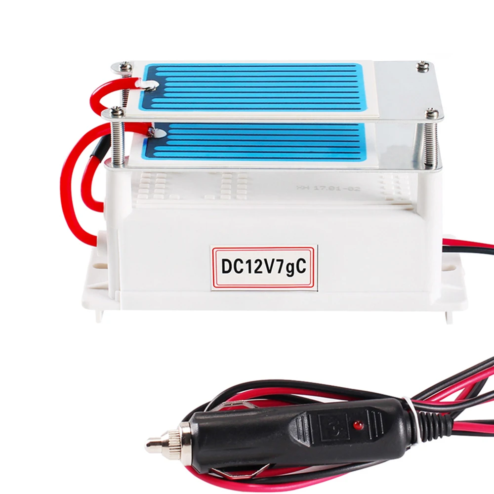 Озоновый генератор DC12V/AC220V/110 V 7 Гц/ч автомобильный озонатор воздуха очиститель дезодорирующий формальдегид дезинфицирующий очиститель воздуха