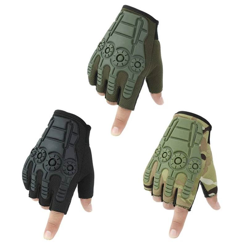 2020 Outdoor Tactical Fingerless Gloves Military Army Shooting Hunting Climbing Cycling Gym Riding Airsoft Half Finger Gloves