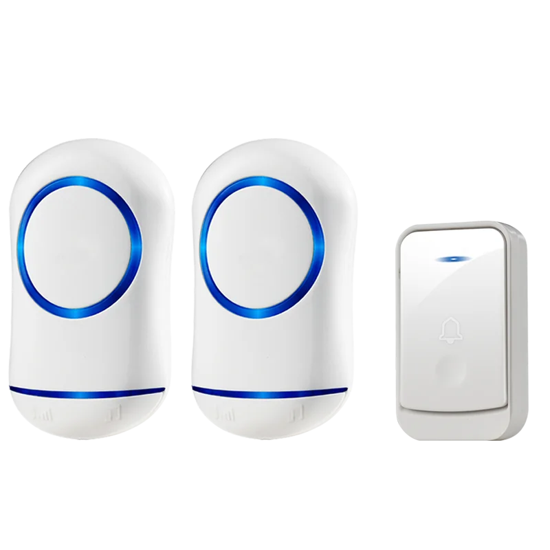 

Made Of High Quality Home Security Wireless Doorbell Driveway Alarm 2Plug-in Ultra-low Power 85-260V