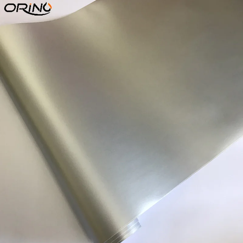 Silver Matt Metallic Vinyl Wrap Sticker-2