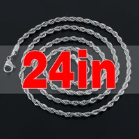 Chaîne de corde de 3mm, chaîne cubaine de Tennis de 4mm pour femmes et hommes, bijoux de hanche 1