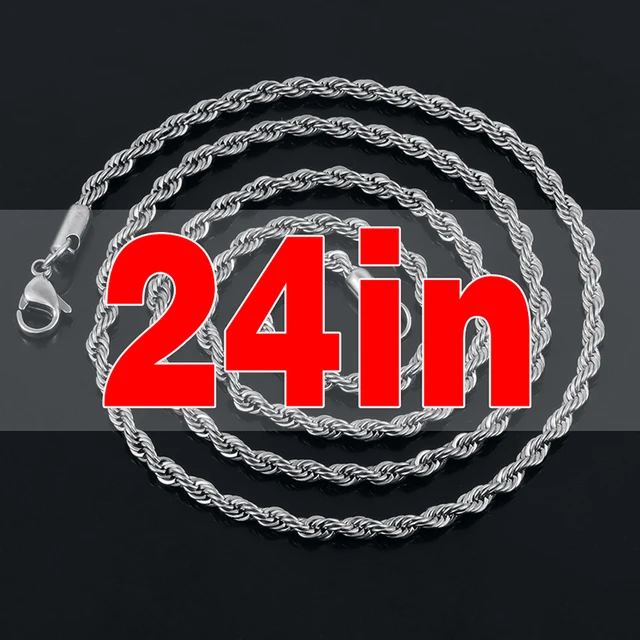 Chaîne de corde de 3mm, chaîne cubaine de Tennis de 4mm pour femmes et hommes, bijoux de hanche 1