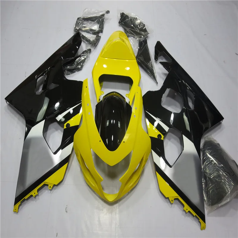 as picture shows ZXMT мотоциклетный кузов впрыска обтекателя комплект подходит для Suzuki GSX-R600 GSX-R750 2004 2005 ABS литой - Цвет: as picture shows