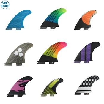 

2020 New style Surf Fins FCS2 G5 Surfboard Honeycomb Fins Tri fin set fcs fin Fibreglass
