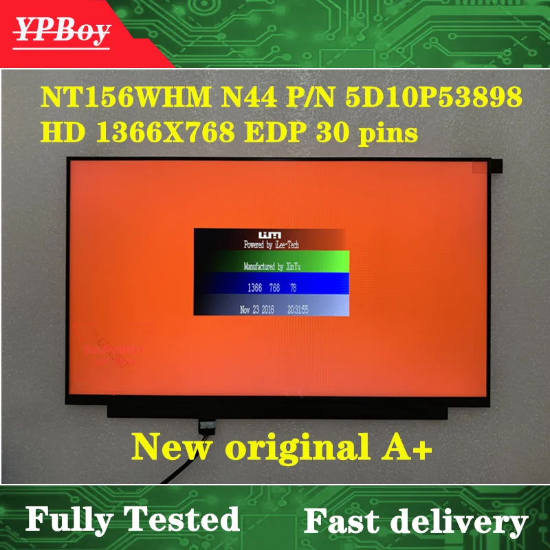 15 6-дюймовая панель экран для ноутбука замена экрана NT156WHM N44 P/N 5D10P53898 HD 1366X768