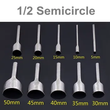 

High Carbon Steel 1/2 Semicircle Leather Craft Punch Cutter Tools Belt Wallet Punch Tool for DIY Handicraft Leather Craft 4 Size