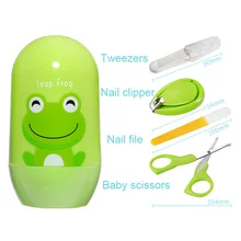 4 шт./компл. Безопасный детский набор для ухода за ногтями Маникюрный резак для Booger зажим набор по уходу за Портативный Детские машинки для стрижки ногтей милый машинка для стрижки волос ножницы для резки