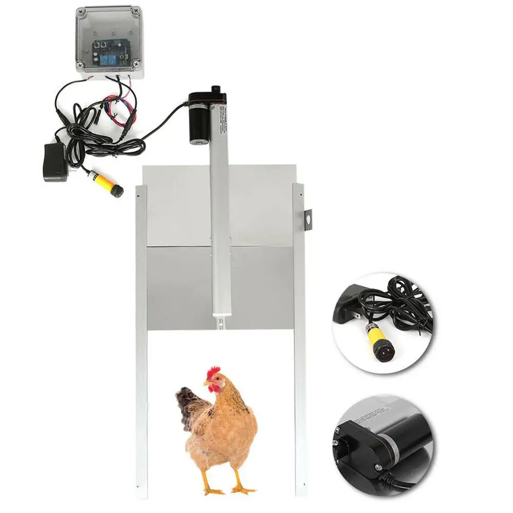 Automatic Chicken Coop Door Opener Auto Open Close Chicken Coop Cage