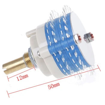 

HOT 2Pole 24step 2x24 Rotary Switch Attenuator Volume Control DIY Pot Potentiometer
