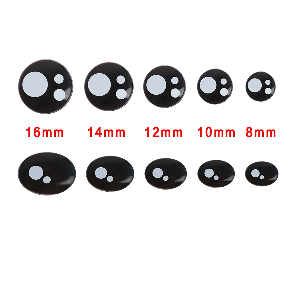 100pcs Black Oval Eyeball Doll Accessories Plastic Safety Eyes for  Amigurumi or Crochet Toys Animal Puppet DIY Funny Toy Eyes