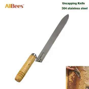 

Honey Uncapping Scraper Knife Beekeeping Tools Uncapping Knife Wood Handle Z-Shape Durable Apiculture Tool