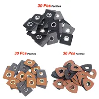 Buy 30 Sew-on Clothing Patches: PU Leather Badges, Patch Labels, Inner 8mm Metal Brass Eyelets Grommets, Patch Knit Sewing Applique Online - Image 6