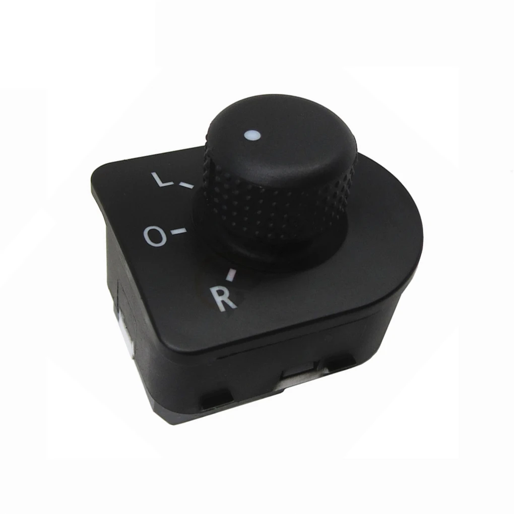 

Exterior Mirror Switch Side Mirror Knob Replacement For Bora Jetta Golf MK4 1J1959565A Black