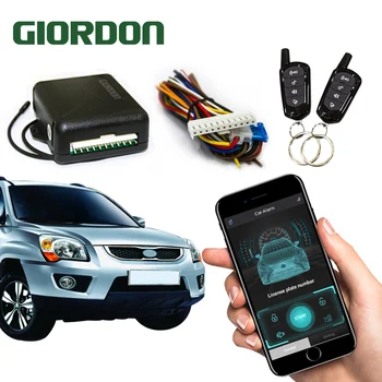 

12V Universal Central Kit Door Lock Keyless APP Entry System Central Locking With Remote Contr Car Alarm Systems Auto Remote