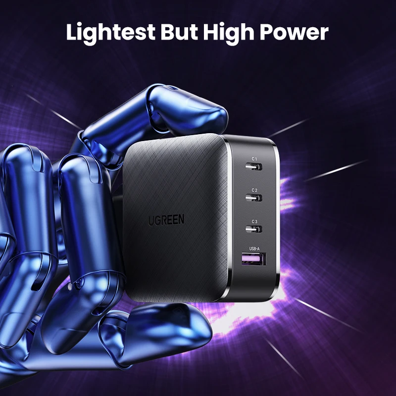 - Ugreen 65W GaN Charger 4 Port Quick Charge 40 30 Type C PD USB Charger QC 40 30 Wall Fast Charger For IPhone Xiaomi Laptop