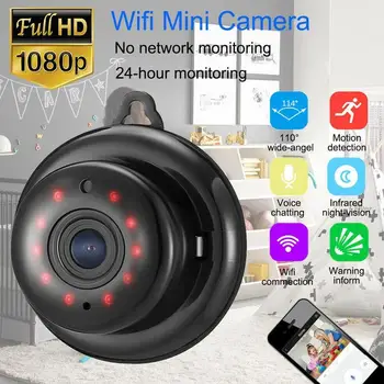 

Mini Security Video Surveillance Baby Monitor Night Vision 720P Smart wifi Wireless IP Camera 2-Way Audio Support 64g Card
