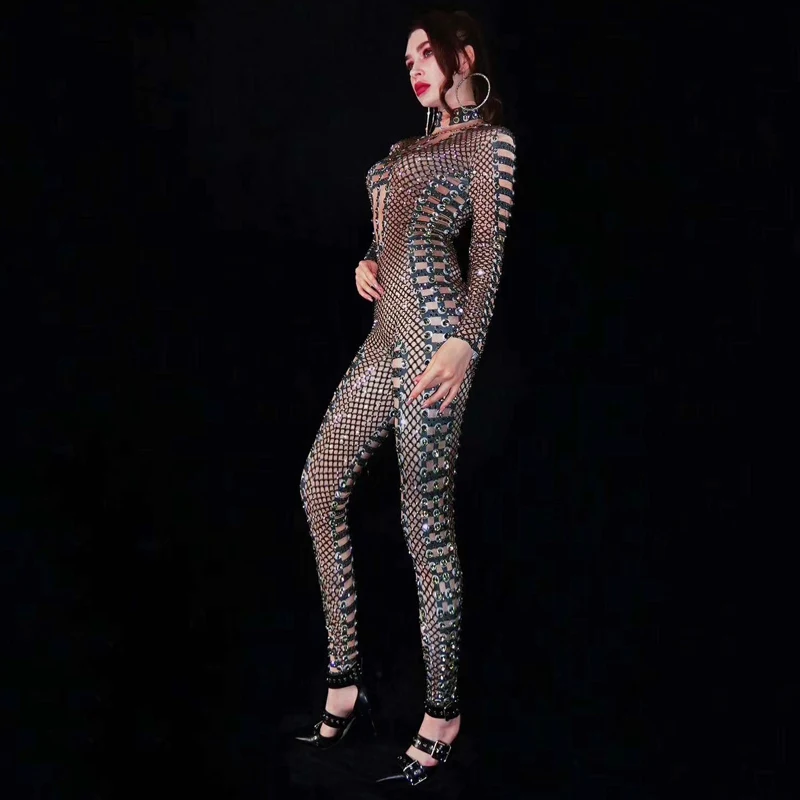 Стразы Roupa Feminina, комбинезон для ночного клуба, костюм певицы, одежда для выпускного вечера, одежда для сцены, платья для выступлений в африканском стиле для женщин