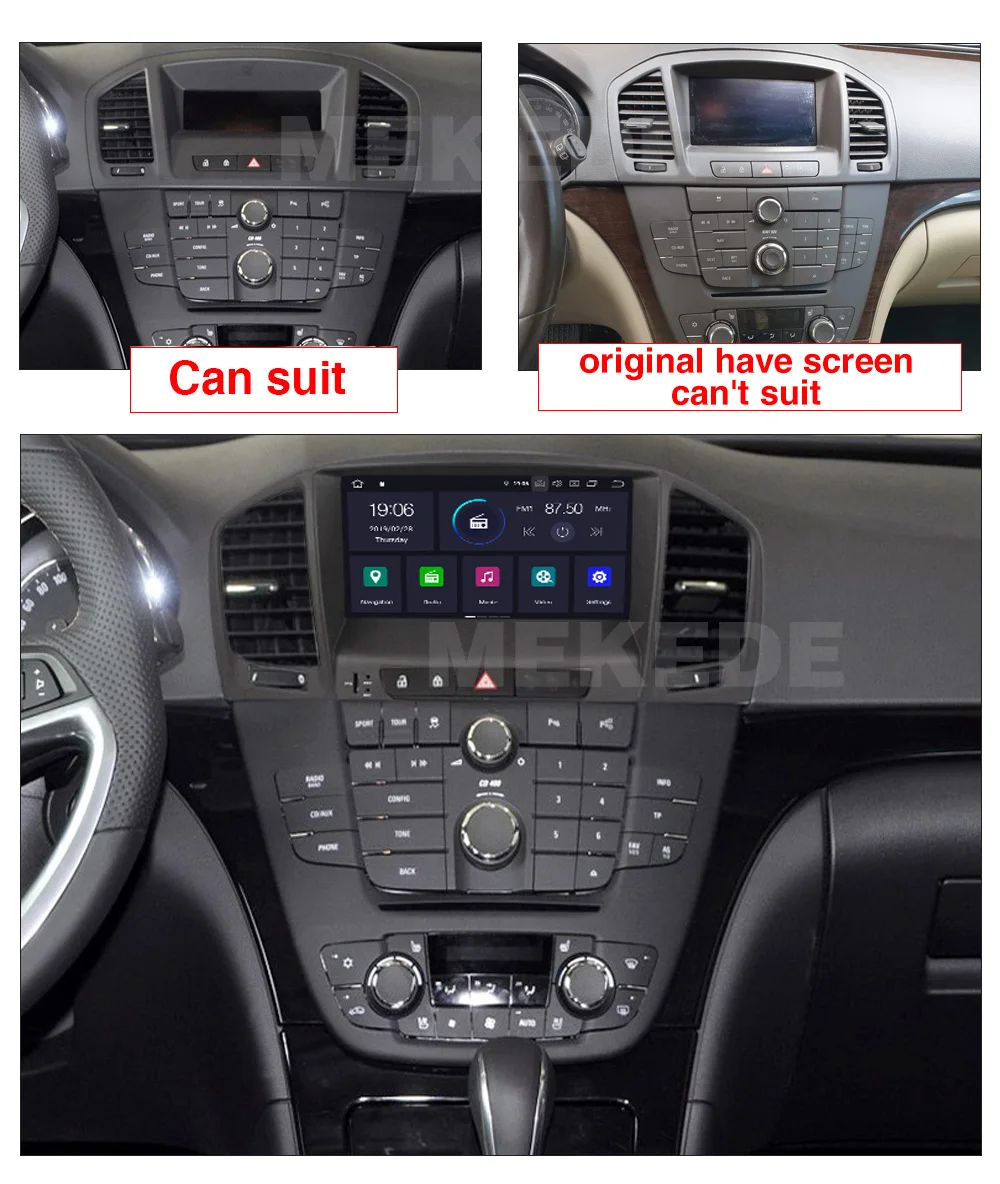 Flash Deal MEKEDE IPS DSP Android 9.0 Car DVD radio Player for Opel Vauxhall Holden Insignia 2008-2013 car stereo GPS navigation multimedia 4