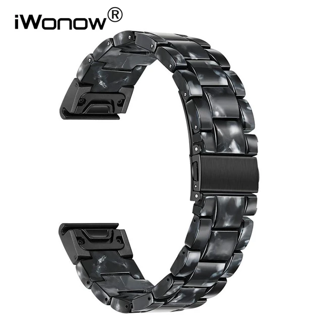 Montre connectée GENERIQUE Bracelet en silicone pour Garmin Fenix 5/Fenix 5  Plus/Forerunner 935/Approach S60 - Blanc