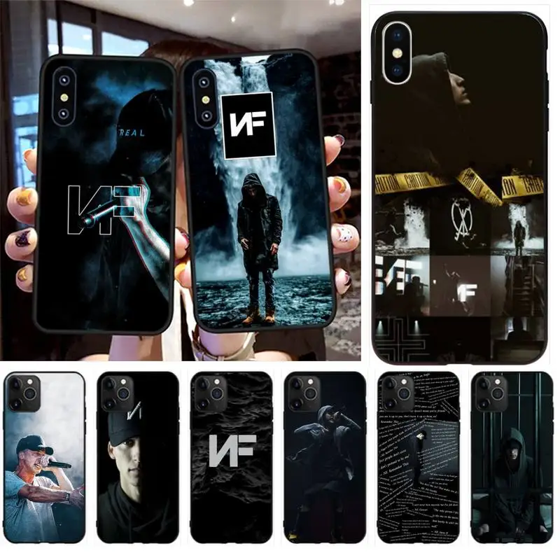 Черный мягкий чехол PENGHUWAN NF Rapper для телефона iPhone 11 pro XS MAX 8 7 6 6S Plus X 5S SE XR | Мобильные
