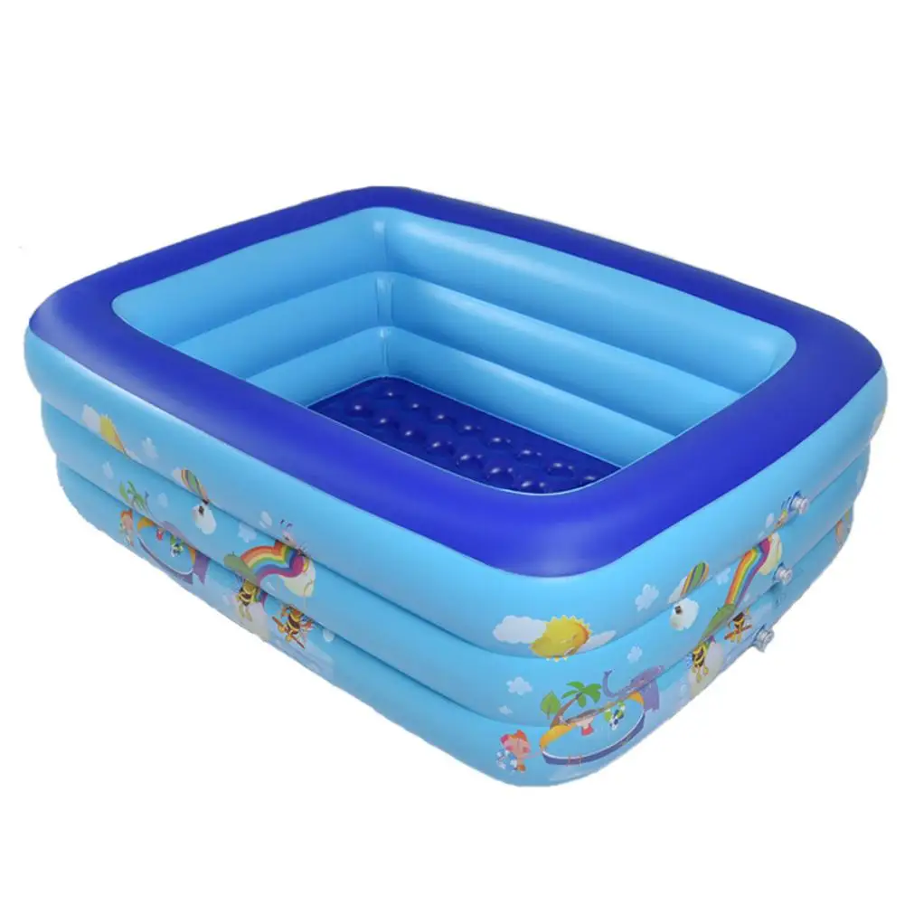 

Children Bathing Tub Baby Home Use Paddling Pool Inflatable Square Swimming Pool Kids Inflatable Pool Freeshipping