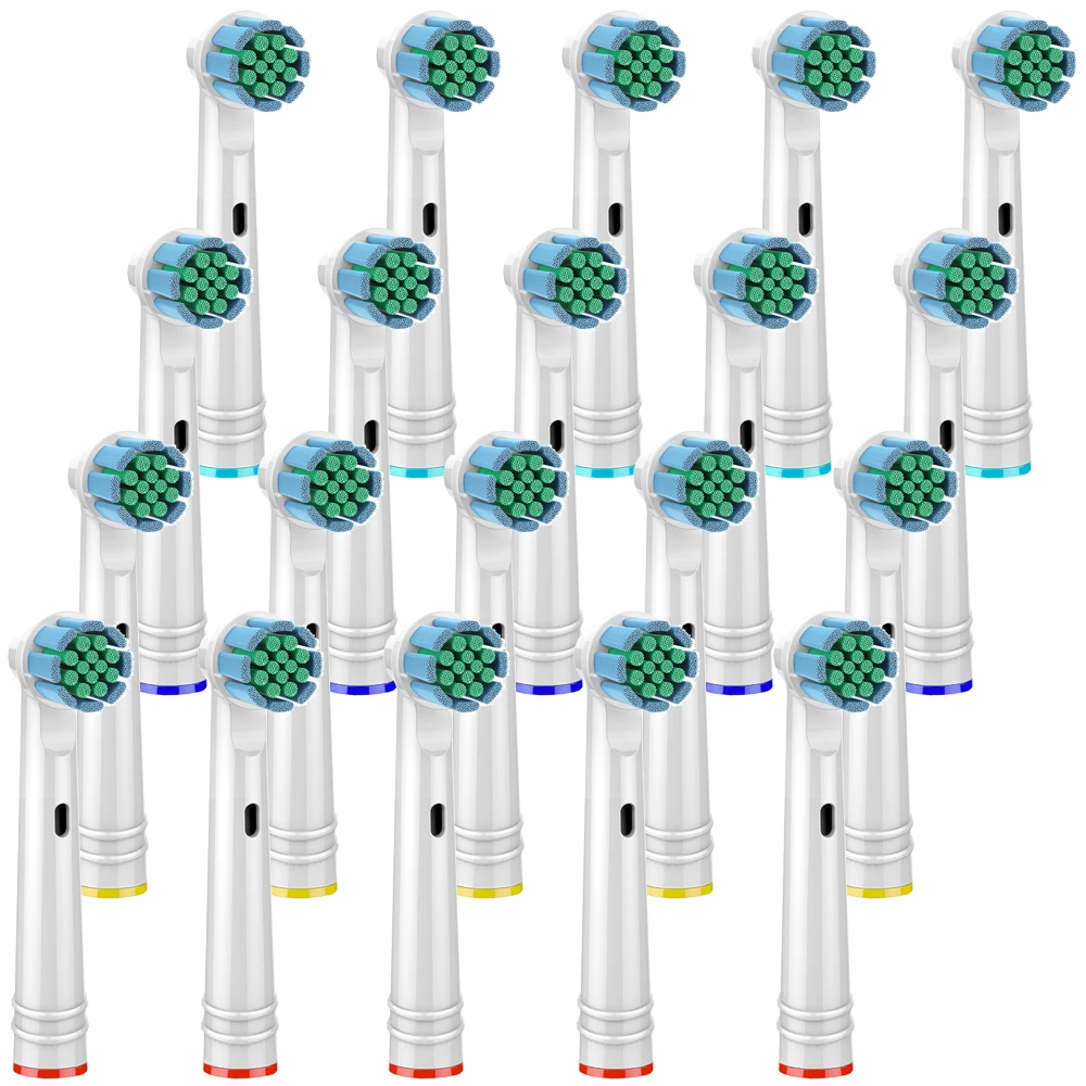 

20 PCS Electric Tooth Brush Heads for Braun Oral B Soft Bristle,Vitality Dual Clean/Professional Care SmartSeries