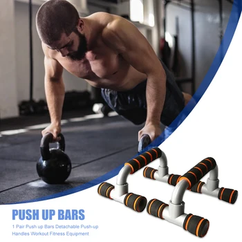 

2pcs Push up Bars Thicken Foam Push-Ups Stands Detachable Push-up Handles Exercise Workout Fitness Equipment 25x15x7.5cm